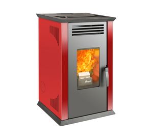 Estufa a pellets Italy 8100 9.2 kW rojo