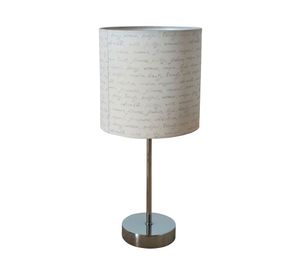 Lámpara mesa pantalla 1L E27 letras 2