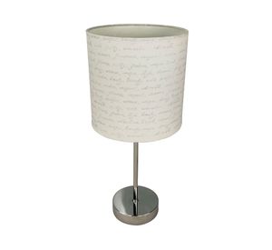 Lámpara mesa pantalla 1L E27 letras 2