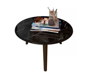 Mesa de centro redonda Brilha 35x59x59 cm mármol