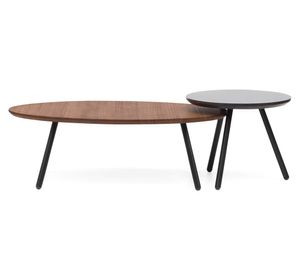 Mesa de centro Aula nogal/negro