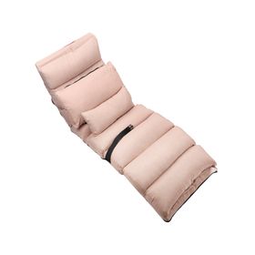 Sofá reclinable multifunción 1 cuerpo beige 56x198 cm