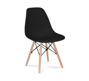 Silla comedor living polipropileno negro