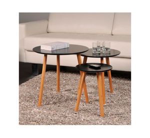 Set 3 mesas centro 20FXP4221-5 negro