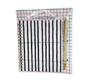 Libreta 100 hojas+ bolígrafo