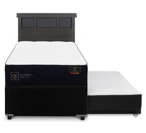 Diván 1.5 plazas Premium +  Respaldo Dublin azul/gris