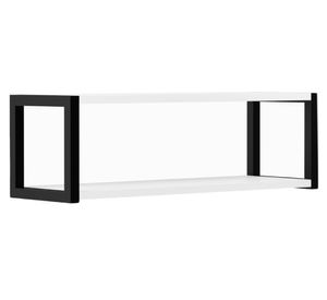 Repisa pared Berlín blanco/negro 20x64x20 cm