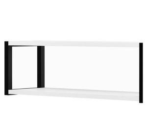 Repisa pared Berlín blanco/negro 20x64x20 cm