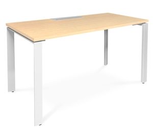 Escritorio 180x70 cm Space blanco/café