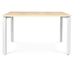 Escritorio 120x60 cm Space blanco/café