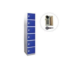 Locker plástico 6 puertas clave Maletek