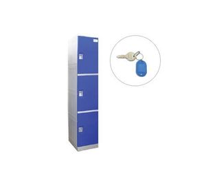 Locker plástico 3 puertas llave escritorio Maletek
