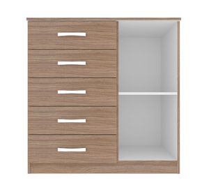 Cómoda 1 puerta 5 cajones Cipres Exit.