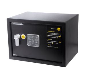 Caja fuerte electrónica 16,3 litros 25x35x25 cm Home negro Yale