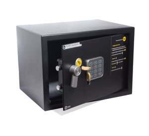 Caja fuerte electrónica 16,3 litros 25x35x25 cm Home negro Yale