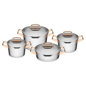 Batería 8 piezas Niza cobre Simple Cook