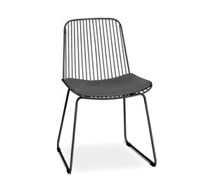 Silla metálica Isabella negro
