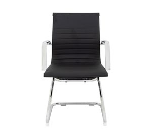 Silla visita Bishop Media negro Form Office