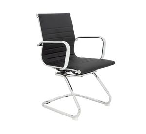 Silla visita Bishop Media negro Form Office