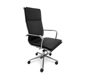 Silla ejecutiva Classic Alta cuero negro