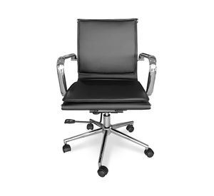 Silla ejecutiva Classic Media cuero negro