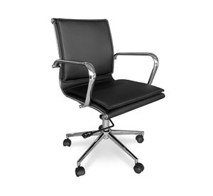 Silla ejecutiva Classic Media cuero negro