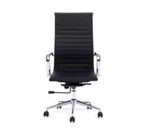 Silla oficina Bishop Alta negro ecocuero Form Office
