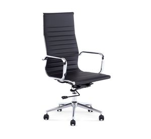 Silla oficina Bishop Alta negro ecocuero Form Office
