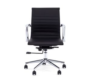 Silla oficina Bishop Media negro Form Office