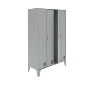 Locker Office L4A1 gris 1 cuerpo 4 puertas
