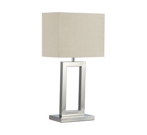 Lámpara sobremesa 1L E27 Mini MX plata Diseño 3.