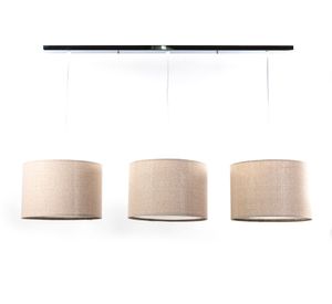 Lámpara colgar 3L E27 triple cromo Diseño 3.