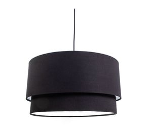 Lámpara colgar 1L E27 negro Diseño 3.