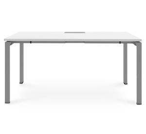 Escritorio pasacables Neo blanco/gris