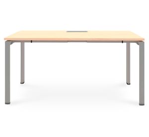 Escritorio pasacables MDF Neo natura/gris