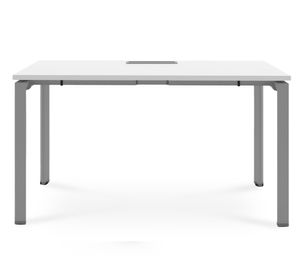 Escritorio pasacables Neo blanco/gris