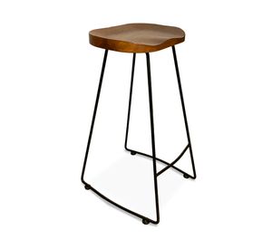 Taburete alto madera City chocolate