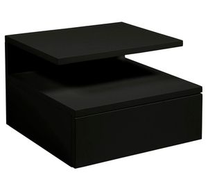 Velador 1 cajón Ashlan negro