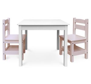 Pack Kids 1 mesa 2 silla Olivia blanco/Rosado Form Design