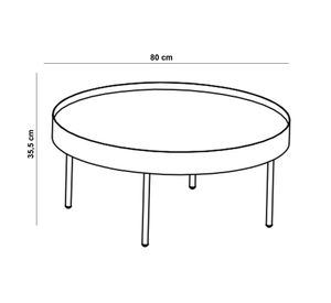 Mesa de centro Teo Beige Form Design