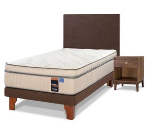 Cama europea 1.5 plazas + set Maximo Cobre