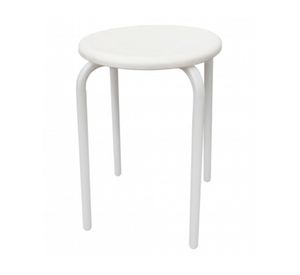 Piso apilable asiento plástico blanco