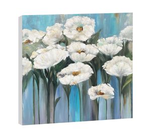 Óleo celeste 70x70 cm