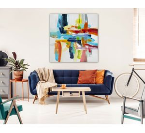 Óleo abstracto 70x70 cm