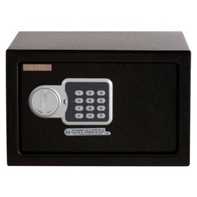 Caja seguridad 19x30x15 cm Residencial negro