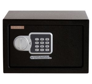 Caja seguridad 19x30x15 cm Residencial negro