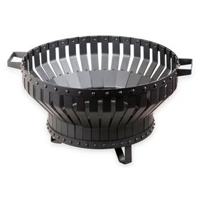 Brasero remache doble 40x60x60 cm negro