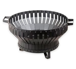 Brasero remache doble 40x60x60 cm negro