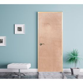 Puerta terciado derecha kit precolgado 90x200 cm