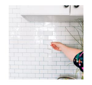 Cerámico Wallsticker 1653-1 blanco 25.4x25.4 cm 0.07 m2